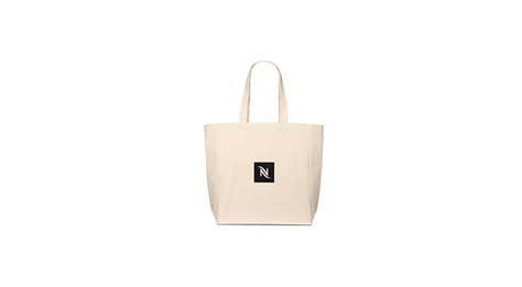 nespresso upcycled tote bag.